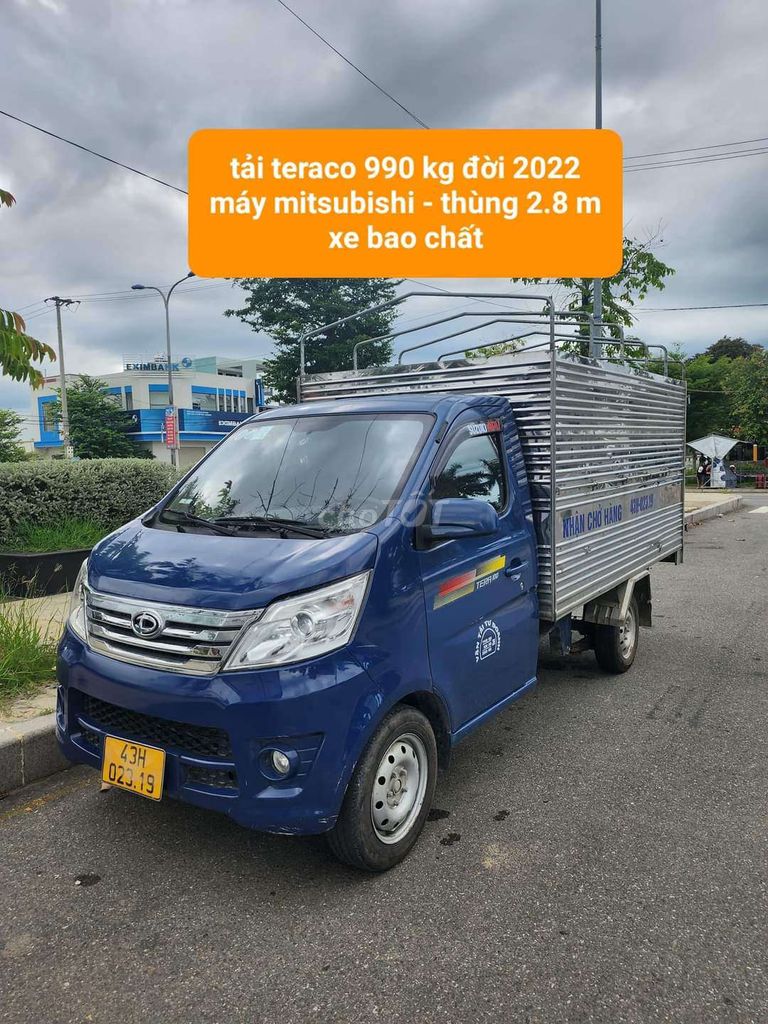 Tera 990kg đời 2022 máy mitsubishi mui bạt