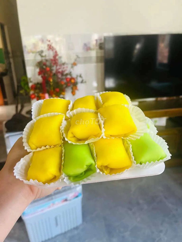 Bánh crepe sầu riêng 8 cái. Mua bán Đồ ăn, thực phẩm và các loại khác tại Quận 12 Tp Hồ Chí Minh được đăng bởi Thùy Thanh Nguyễn  hình 1