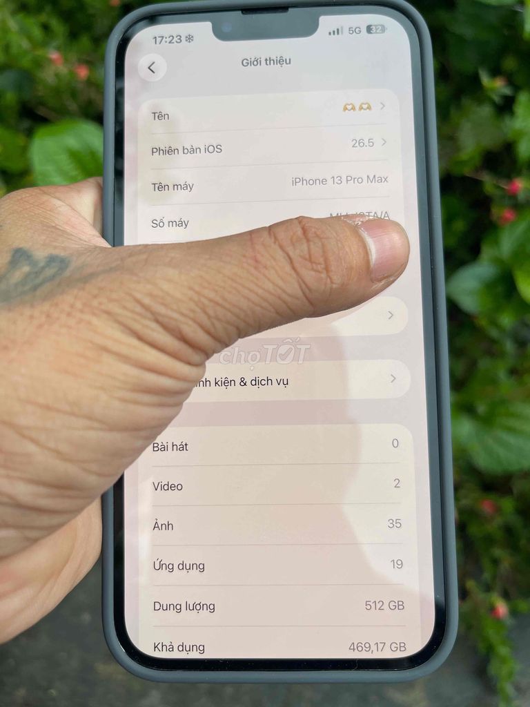Apple iPhone 13 Pro Max 512GB Xám Mất Face ID. Mua bán Điện thoại tại Huyện Đắk Hà Kon Tum được đăng bởi Anh 3 hình 1