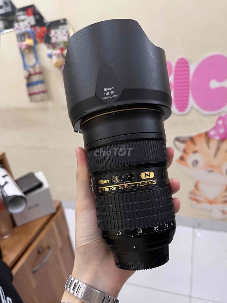 Ống kính Nikon 24-70N f2.8 Đen. Mua bán Máy ảnh, Máy quay tại Quận Hai Bà Trưng Hà Nội được đăng bởi Đặng Thị Thu Hoài hình 1