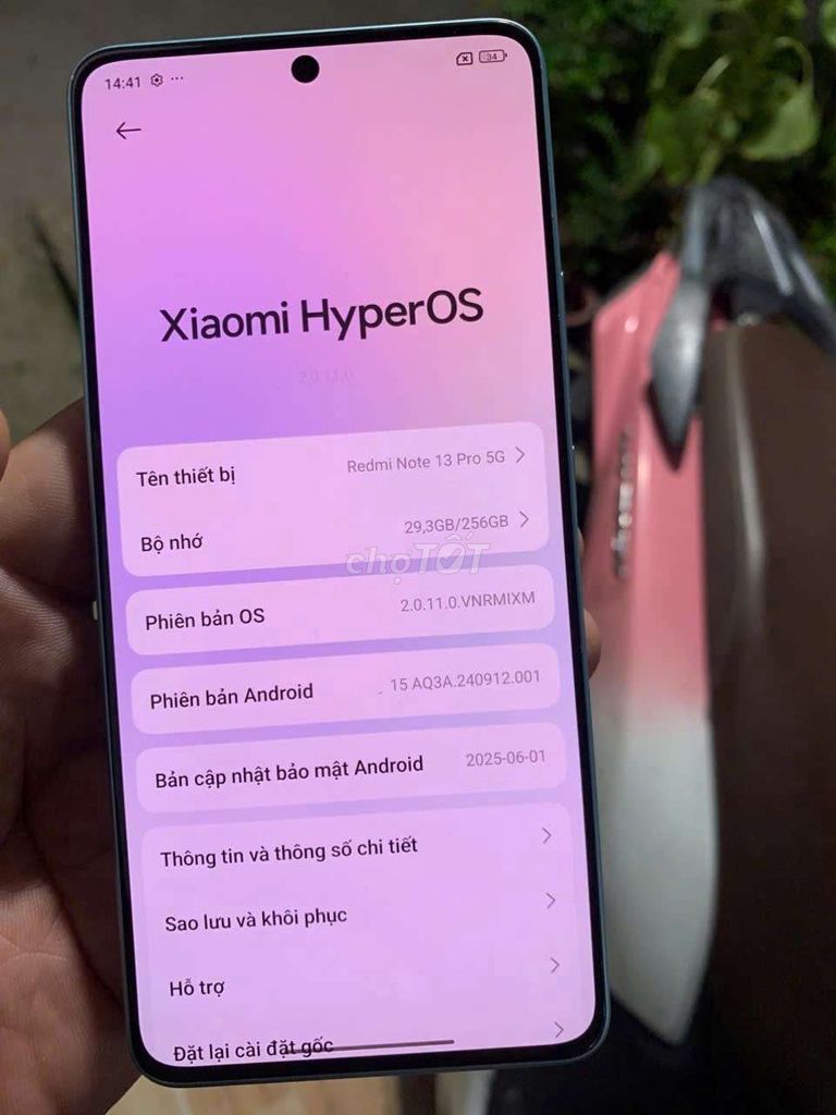 Xiaomi Redmi Note 13 Pro 5G 256GB Xanh. Mua bán Điện thoại tại Quận Gò Vấp Tp Hồ Chí Minh được đăng bởi Hung  hình 1