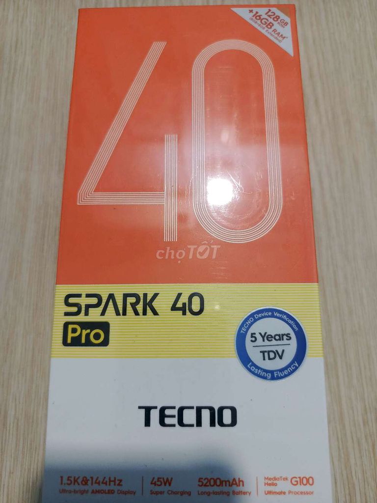 Tecno Spark 40 Pro 8/128GB mới new nguyên seal . Mua bán Điện thoại tại Quận 7 Tp Hồ Chí Minh được đăng bởi Arsenal FC Mobile hình 1