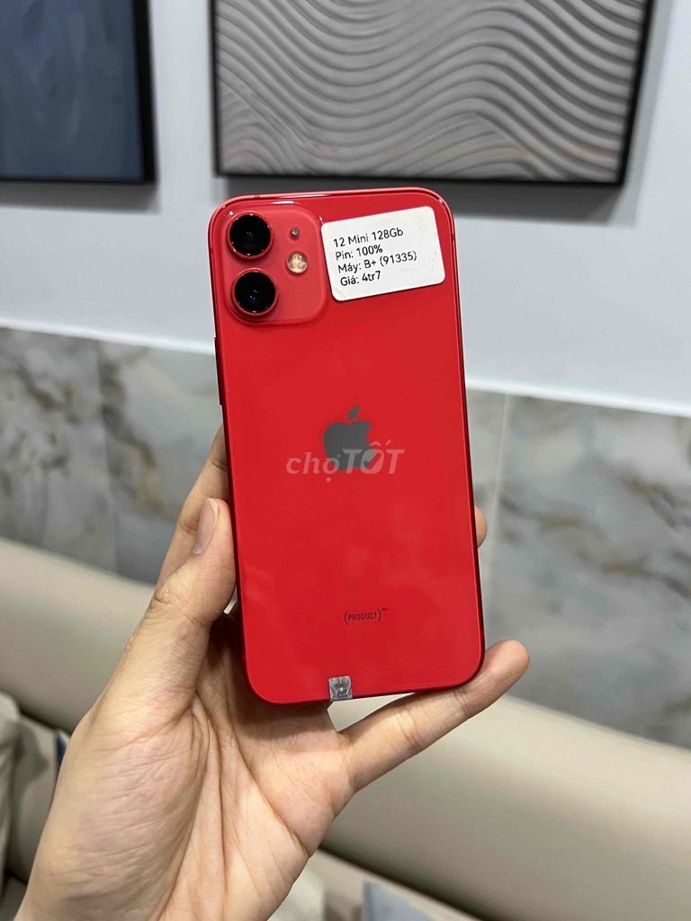 iPhone 12 Mini 128GB Đỏ Zin Full Đẹp 98.5. Mua bán Điện thoại tại Huyện Hóc Môn Tp Hồ Chí Minh được đăng bởi SIRI STORE HCM hình 1