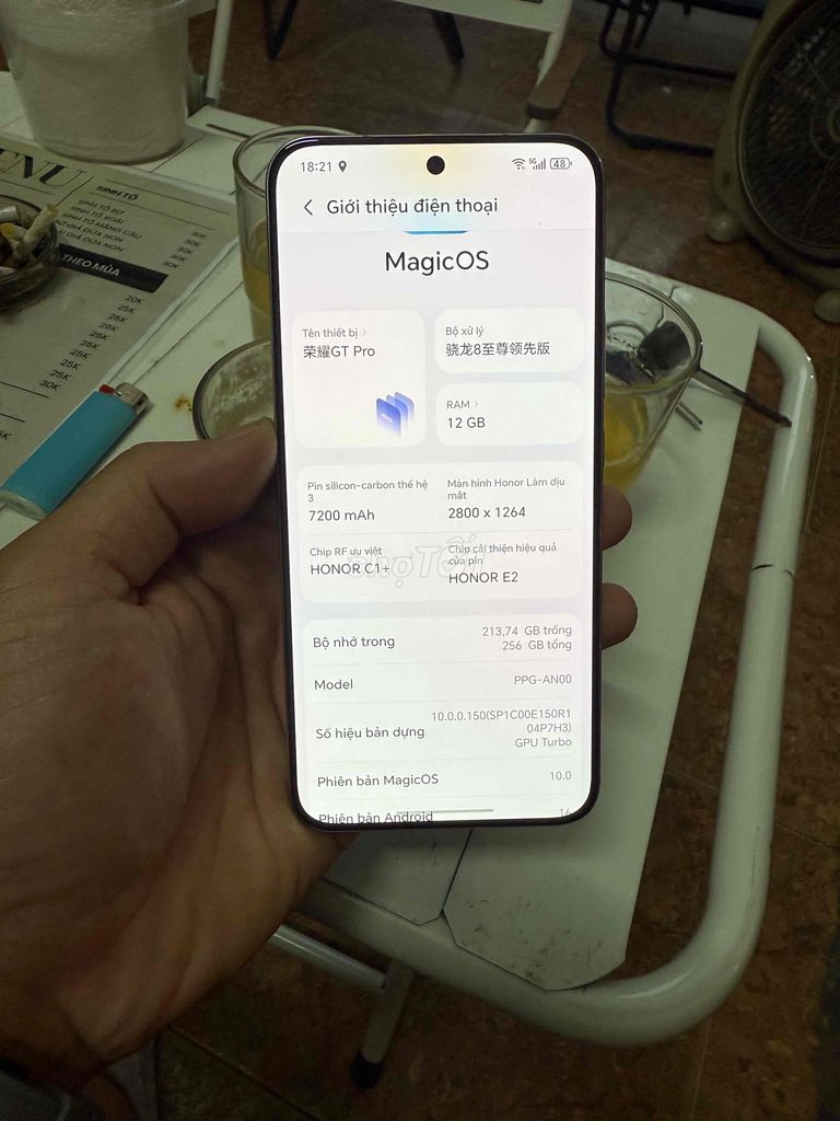 Honor GT Pro 12GB/256GB Trắng. Mua bán Điện thoại tại Quận Hai Bà Trưng Hà Nội được đăng bởi Quốc Bảo hình 1