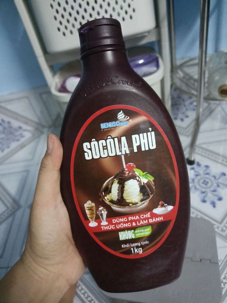 Socola phủ Benus Cream 1kg pha chế. Mua bán Đồ ăn, thực phẩm và các loại khác tại Huyện Bình Chánh Tp Hồ Chí Minh được đăng bởi Mẫn Nhi hình 1