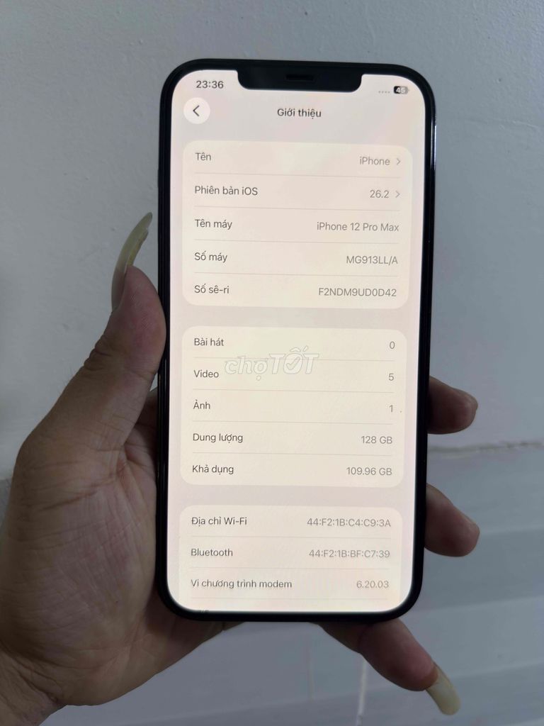 iPhone 12 Pro Max 128GB Xanh em htro góp. Mua bán Điện thoại tại Thị xã Bến Cát Bình Dương được đăng bởi Vũ tuấn hình 1