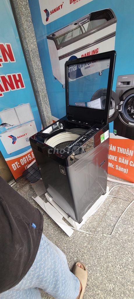 Máy giặt AQUA 10kg mới 100% nguyên thùng.. Mua bán Máy giặt tại Thành phố Tân An Long An được đăng bởi Thanh Hải hình 1
