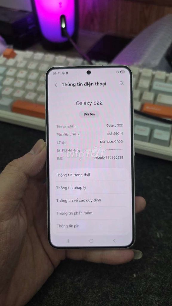 Samsung Galaxy S22 8GB/256GB Trắng. Mua bán Điện thoại tại Quận Thanh Xuân Hà Nội được đăng bởi Shandp thanh xuân hình 1