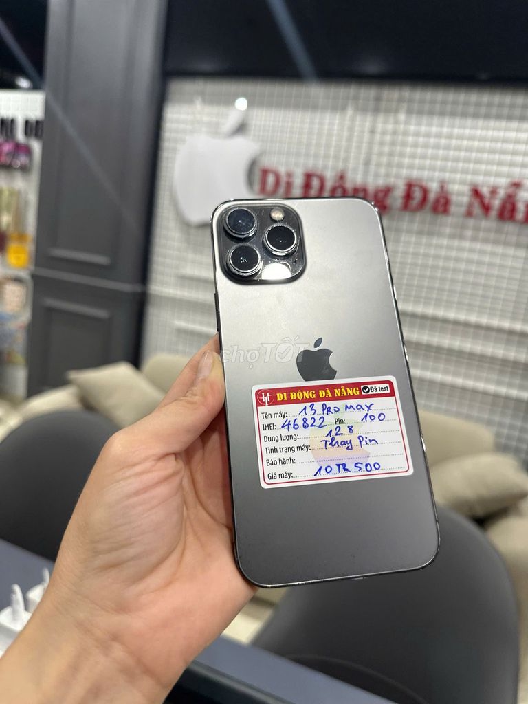 Apple iPhone 13 Pro Max 128GB Đen. Mua bán Điện thoại tại Quận Thanh Khê Đà Nẵng được đăng bởi Di Động Đà Nẵng 67 Phạm Văn Nghị hình 1