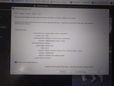 Laptop Dell Latitude 7390 core I7