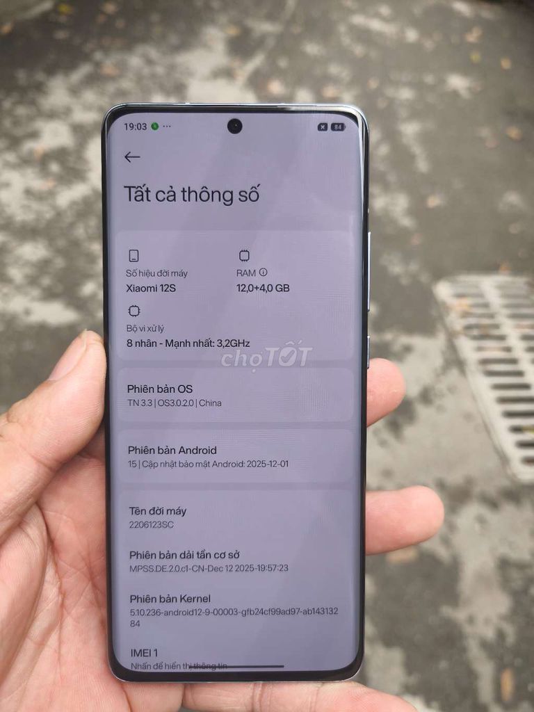 Xiaomi Mi 12S 256GB. Mua bán Điện thoại tại Quận Nam Từ Liêm Hà Nội được đăng bởi Hoàng Đông hình 1