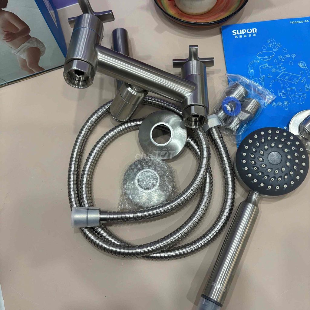 Bộ Sen Vòi Nóng Lạnh SUPOR Chính Hãng 212302-LS. Mua bán Thiết bị vệ sinh, nhà tắm tại Huyện Hóc Môn Tp Hồ Chí Minh được đăng bởi SIRI STORE HCM hình 1