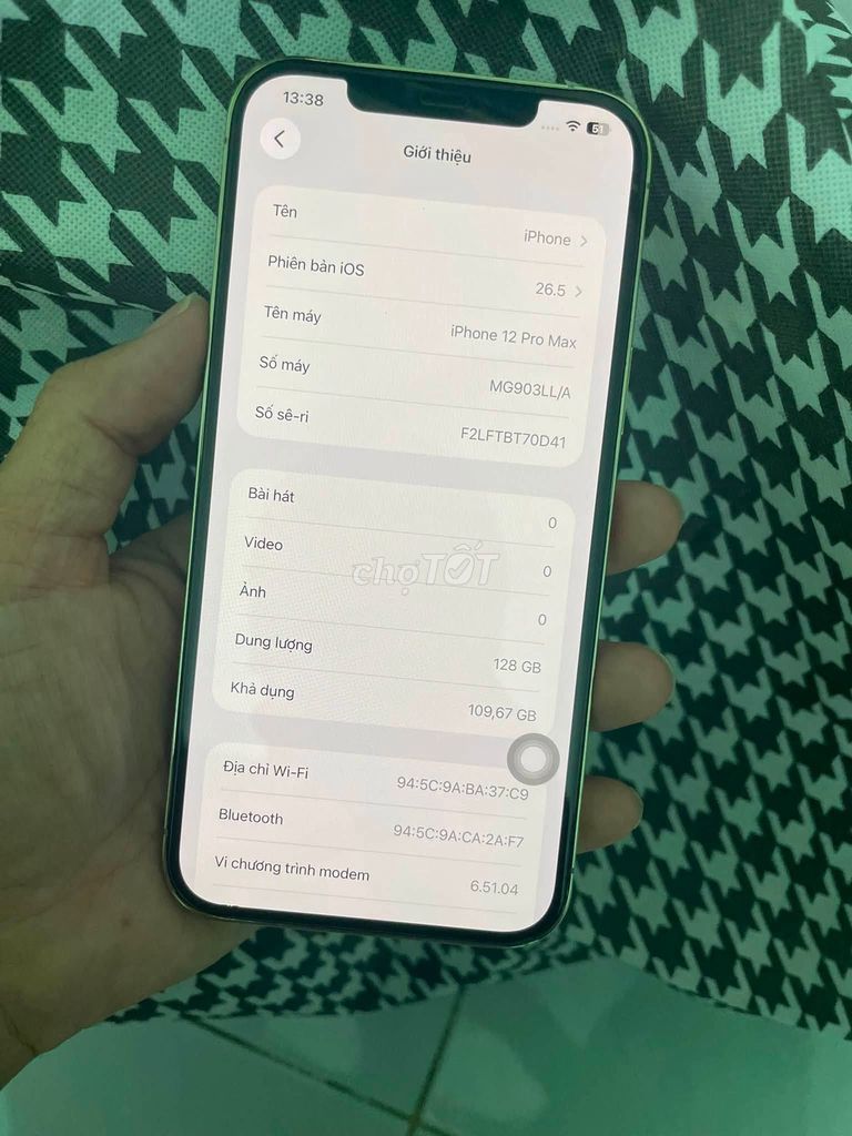 Apple iPhone 12 Pro Max 128GB Vàng. Mua bán Điện thoại tại Quận 5 Tp Hồ Chí Minh được đăng bởi Hội Đồ Điện Tử hình 1