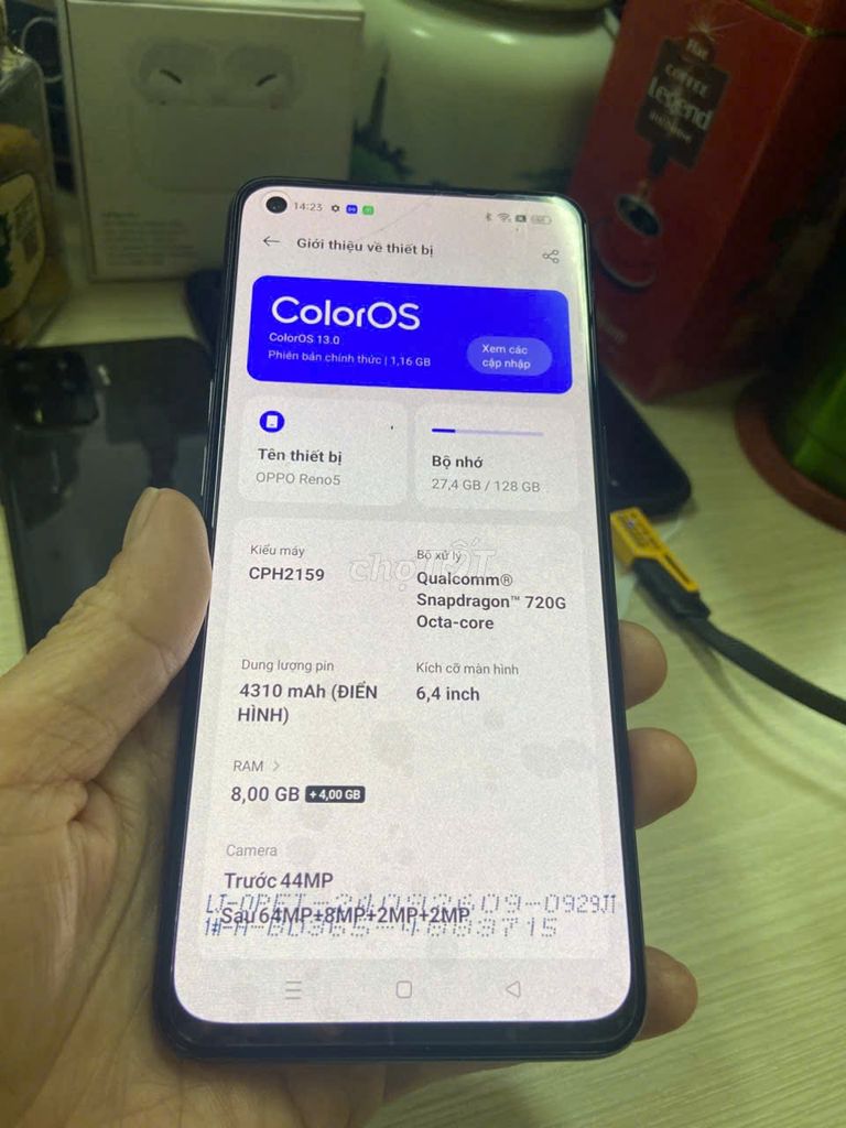 Điện thoai oppo reno5 nguyen zin