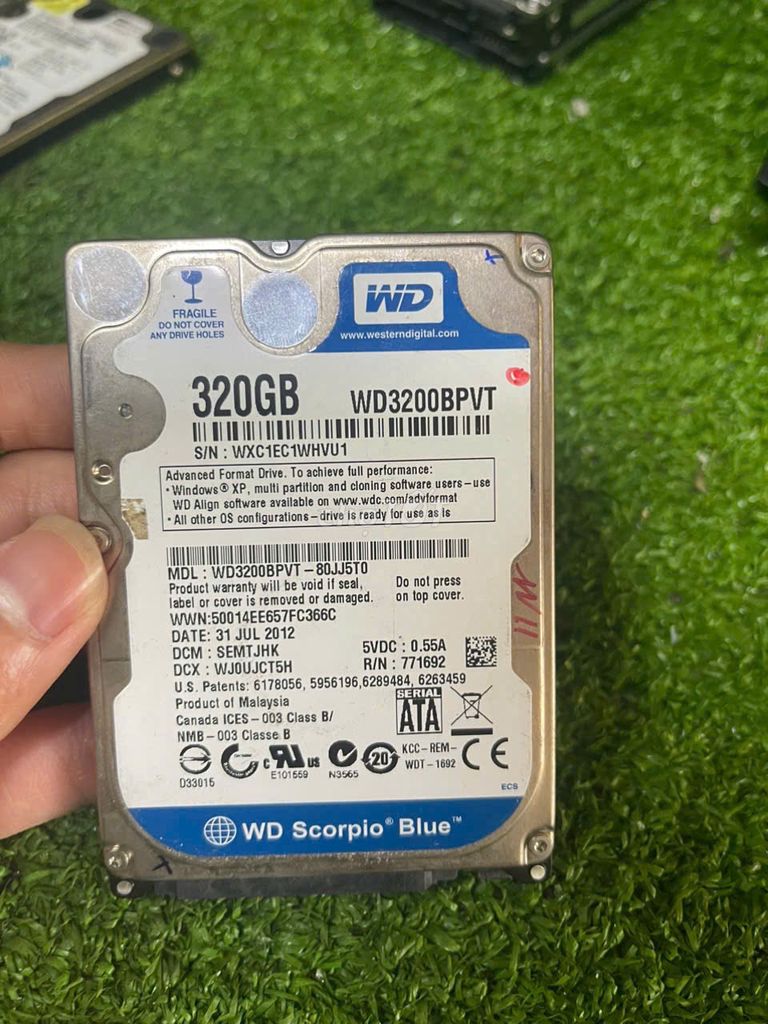 Ổ cứng HDD WD Scorpio Blue 320GB HƯ. Mua bán Linh kiện (RAM, Card...) tại Thành phố Thủ Đức Tp Hồ Chí Minh được đăng bởi KHO SỈ COMPUTER HCM hình 1