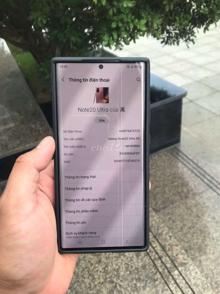 Samsung Galaxy Note20 Ultra 5G 256GB Đen. Mua bán Điện thoại tại Huyện Tiên Du Bắc Ninh được đăng bởi Lee hình 1