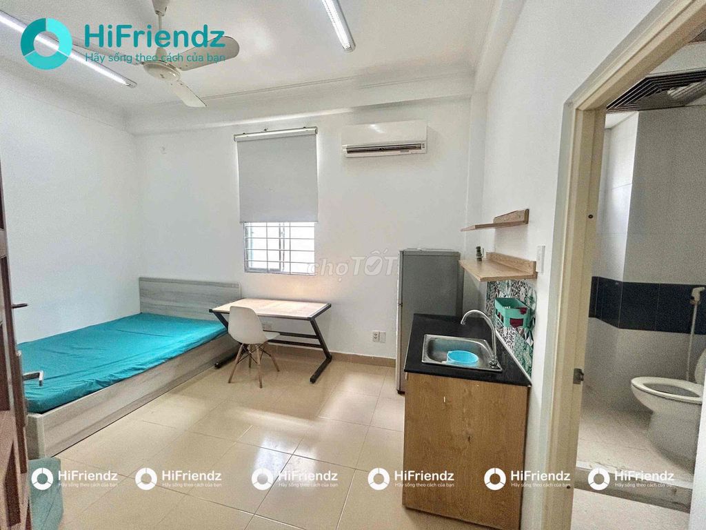 🏡STUDIO CỬA SỔ TRỜI THOÁNG | FULL NỘI THẤT | NGAY KHU SÂN BAY | HUFLIT