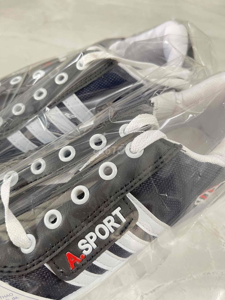 Giày Sneaker ASport vải đen nam. Mua bán Giày dép tại Huyện Châu Thành An Giang được đăng bởi HOANG ANH hình 1