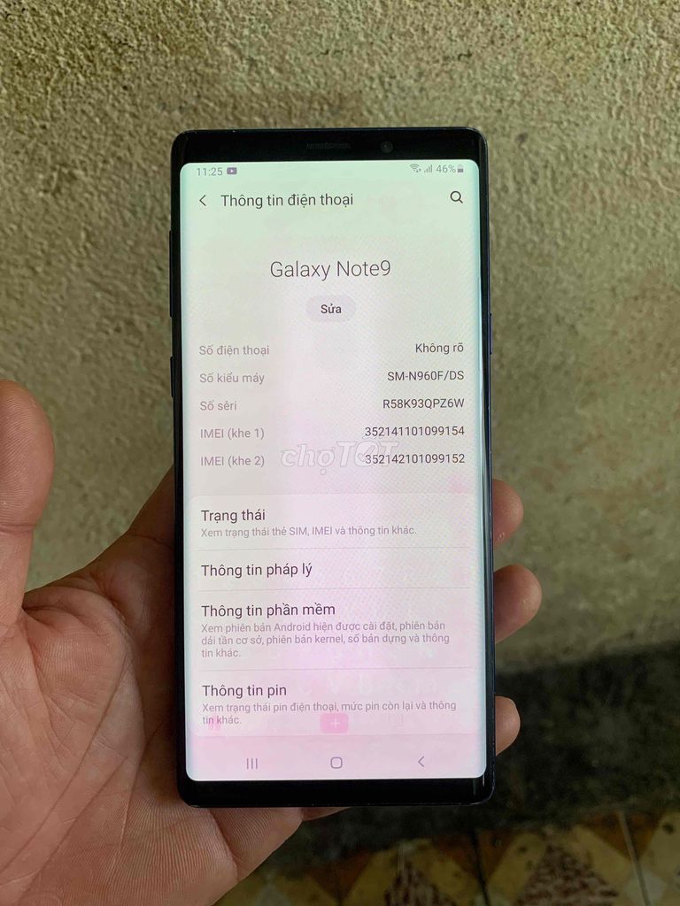 note9 6/128gb máy zin màn ám sài full giá 1t490. Mua bán Điện thoại tại Huyện Hóc Môn Tp Hồ Chí Minh được đăng bởi MINH HẠNH MOBILE hình 3