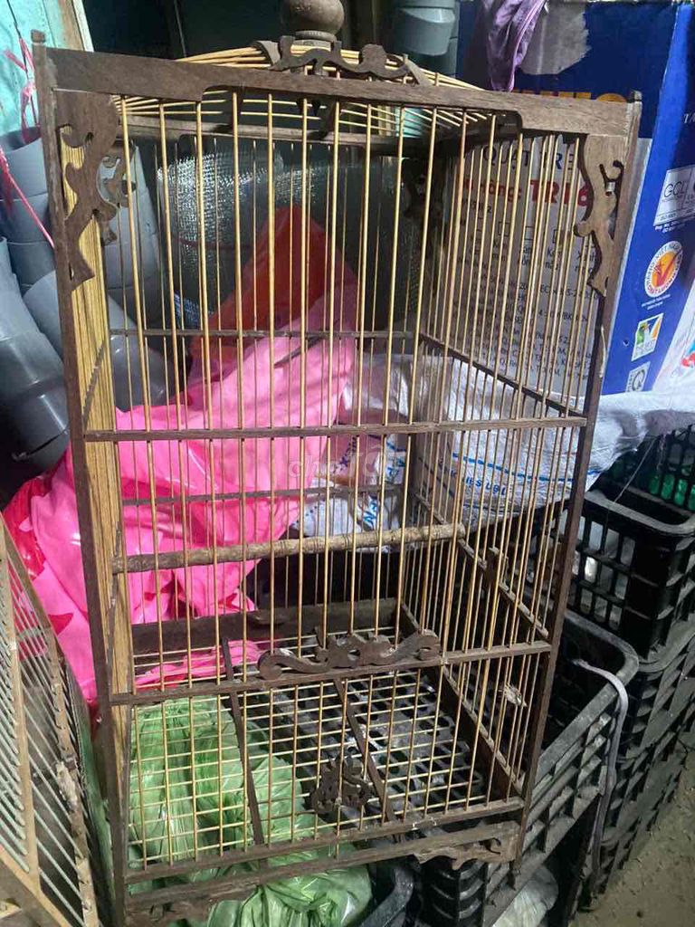 Lồng chim Gỗ Tre đã qua sử dụng. Mua bán Phụ kiện, Thức ăn, Dịch vụ tại Huyện Nhà Bè Tp Hồ Chí Minh được đăng bởi Bui Ngoc Minh Anh hình 1