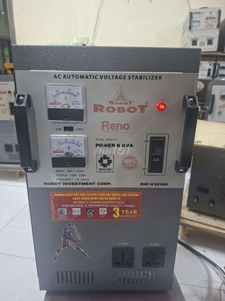Ổn áp Robot Reno 812 8 KVA. Mua bán Đồ chuyên dụng, Giống nuôi trồng tại Huyện Bến Lức Long An được đăng bởi Tình Tuân Group hình 1