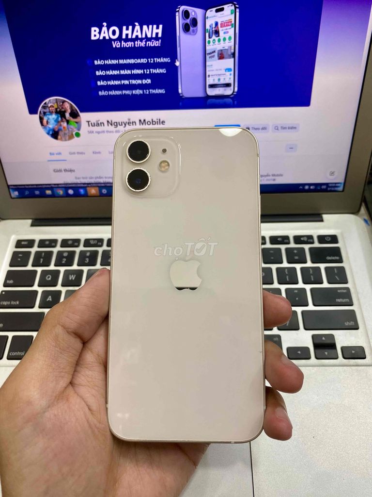 Iphone 12 64G Trắng VN/A - Pin 83% giá rẻ. Mua bán Điện thoại tại Quận 3 Tp Hồ Chí Minh được đăng bởi Tuấn Nguyễn Mobile  hình 1