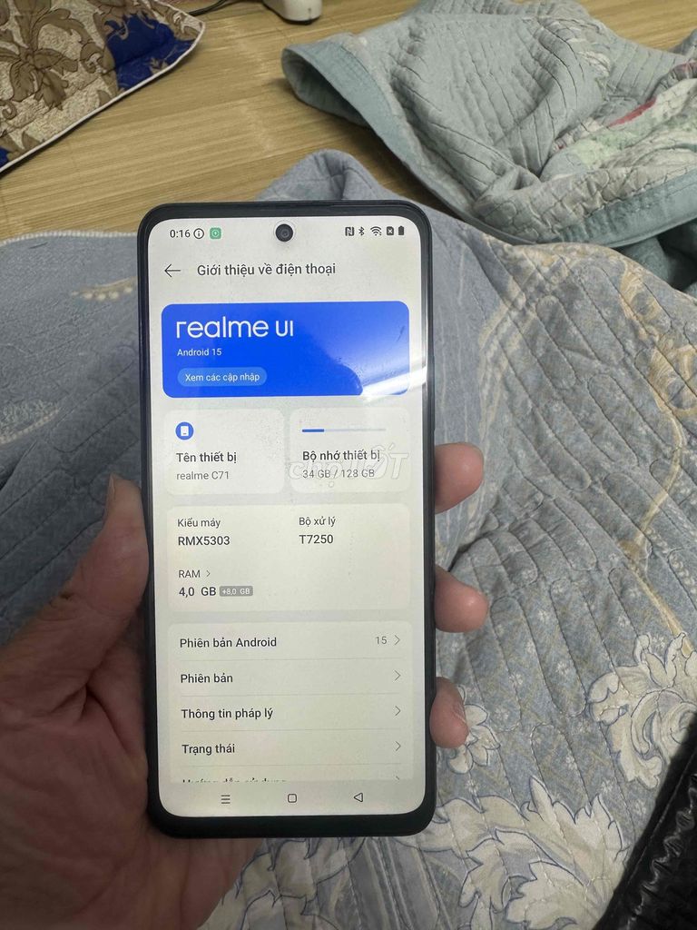 Realme C71 4GB/128GB Đen. Mua bán Điện thoại tại Quận Hoàng Mai Hà Nội được đăng bởi Le Cuong hình 1