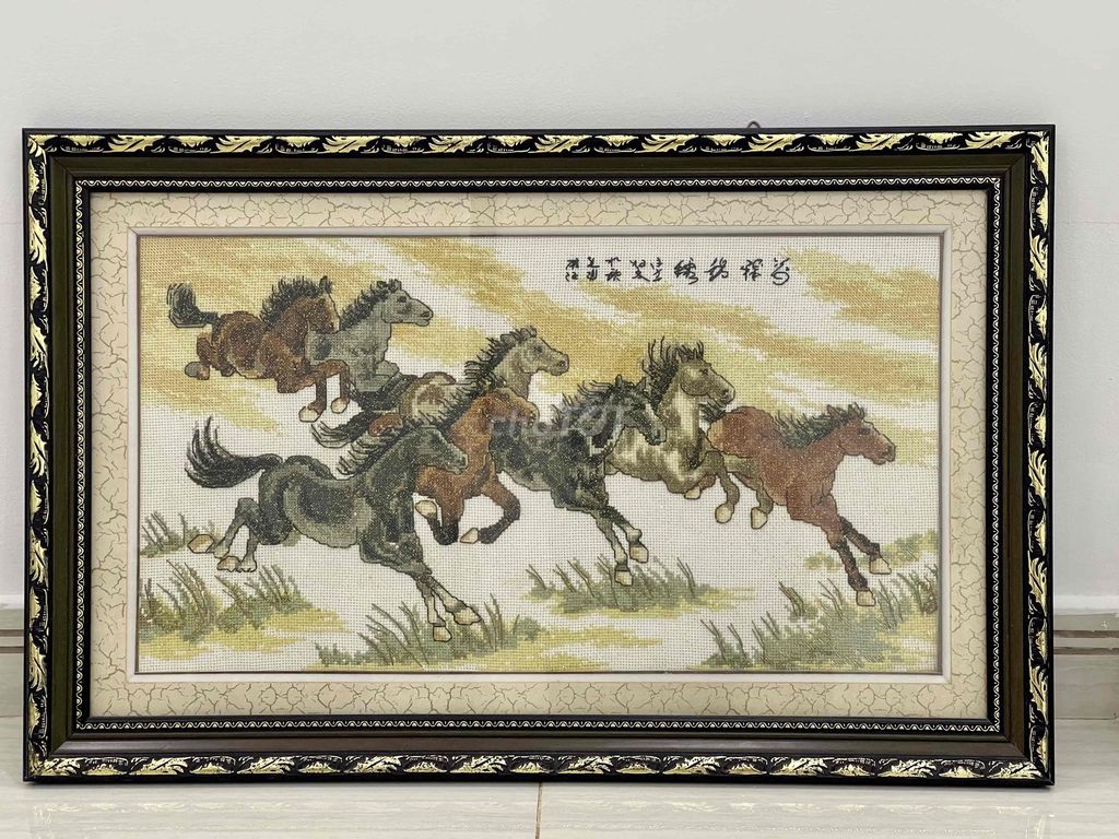 Tranh thêu chữ thập Bát Mã- Q8. Mua bán Cây cảnh, đồ trang trí tại Quận 8 Tp Hồ Chí Minh được đăng bởi Minh Hưng hình 1