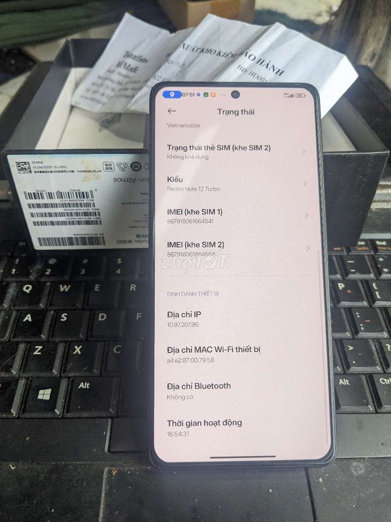 Xiaomi Redmi Note 12 Turbo r12g 256GB fullbox sạc. Mua bán Điện thoại tại Quận 12 Tp Hồ Chí Minh được đăng bởi cầm điện thoại giá tôt hình 1