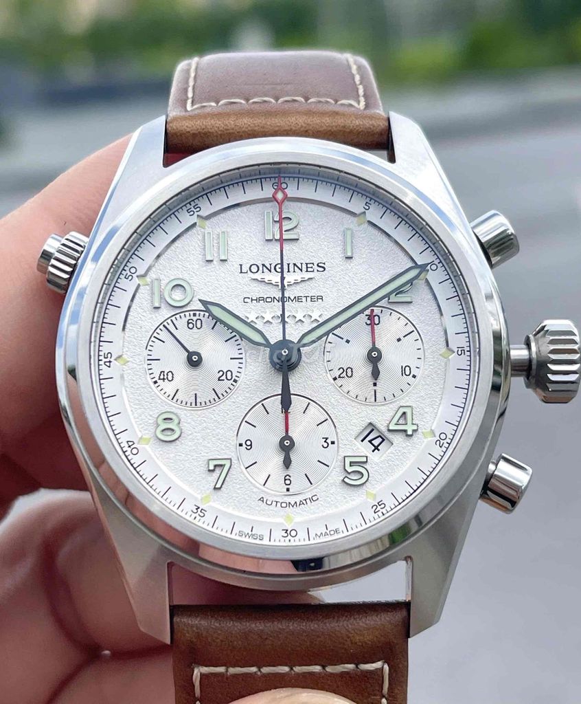 Longines Spirit Chronograph L3.820.4.73.2 Size 42. Mua bán Đồng hồ tại Quận Hoàng Mai Hà Nội được đăng bởi Anh Tuấn hình 1