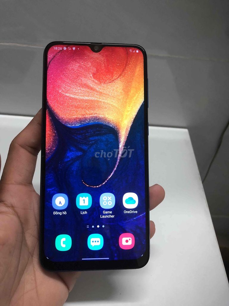 samsung a50 xanh