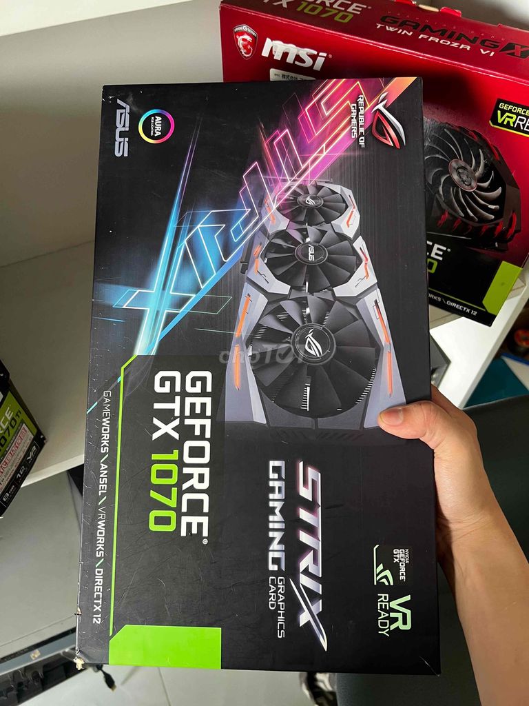 Card đồ họa ASUS ROG Strix GTX 1070. Mua bán Linh kiện (RAM, Card...) tại Thành phố Thủ Đức Tp Hồ Chí Minh được đăng bởi Nguyễn Hoàng Phong hình 1