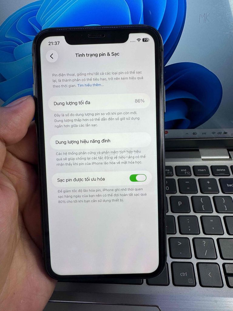 Apple iPhone 11 64GB Đen 86%. Mua bán Điện thoại tại Quận 6 Tp Hồ Chí Minh được đăng bởi QUỐC THIÊN BÁN GÓP 0 ĐỒNG  hình 1
