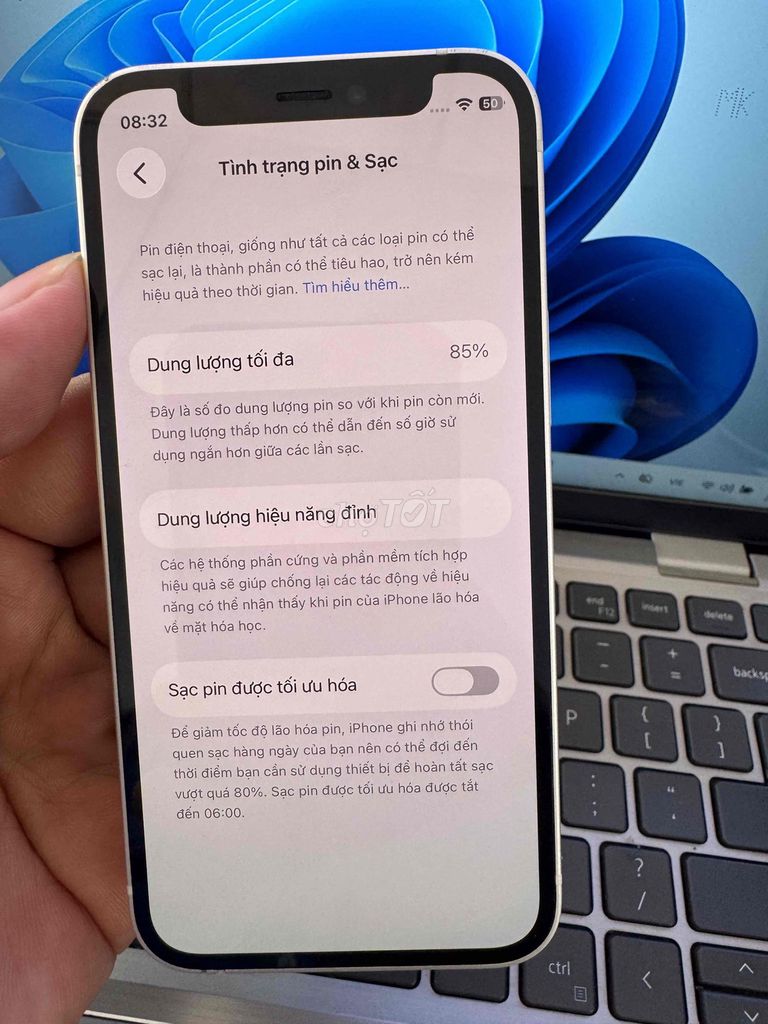 Apple iPhone 12 mini 128GB Trắng 85%. Mua bán Điện thoại tại Quận 6 Tp Hồ Chí Minh được đăng bởi QUỐC THIÊN BÁN GÓP 0 ĐỒNG  hình 1