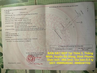 BÁN ĐẤT ĐẸP Tại Thôn 3, Thống Nhất, huyện Bù Đăng, Bình Phước. Mua bán đất tại Huyện Bù Đăng Bình Phước được đăng bởi CHÍNH CHỦ