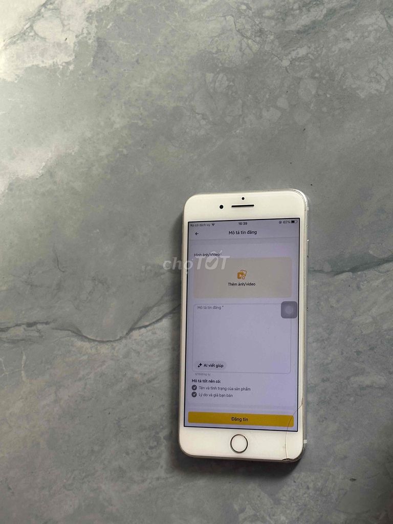 Apple iPhone 7 Plus Trắng. Mua bán Điện thoại tại Huyện Đức Linh Bình Thuận được đăng bởi cá nhân hình 1