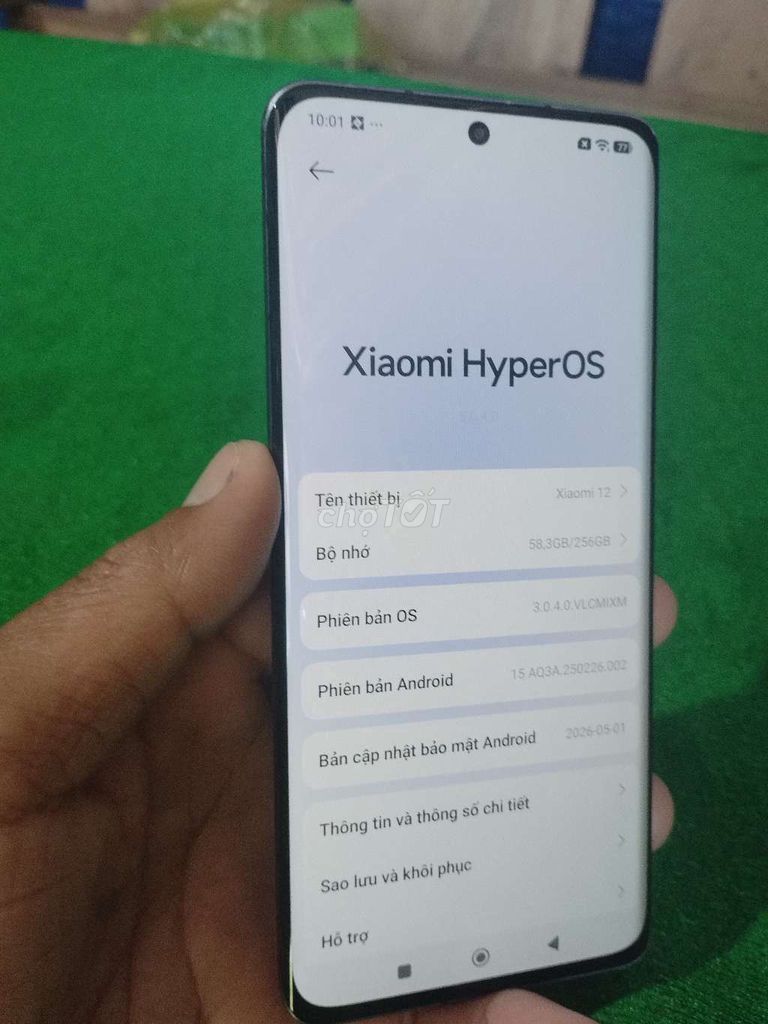 Xiaomi 12 8GB/256GB Đen. Mua bán Điện thoại tại Huyện Mỹ Xuyên Sóc Trăng được đăng bởi Tuan hình 1