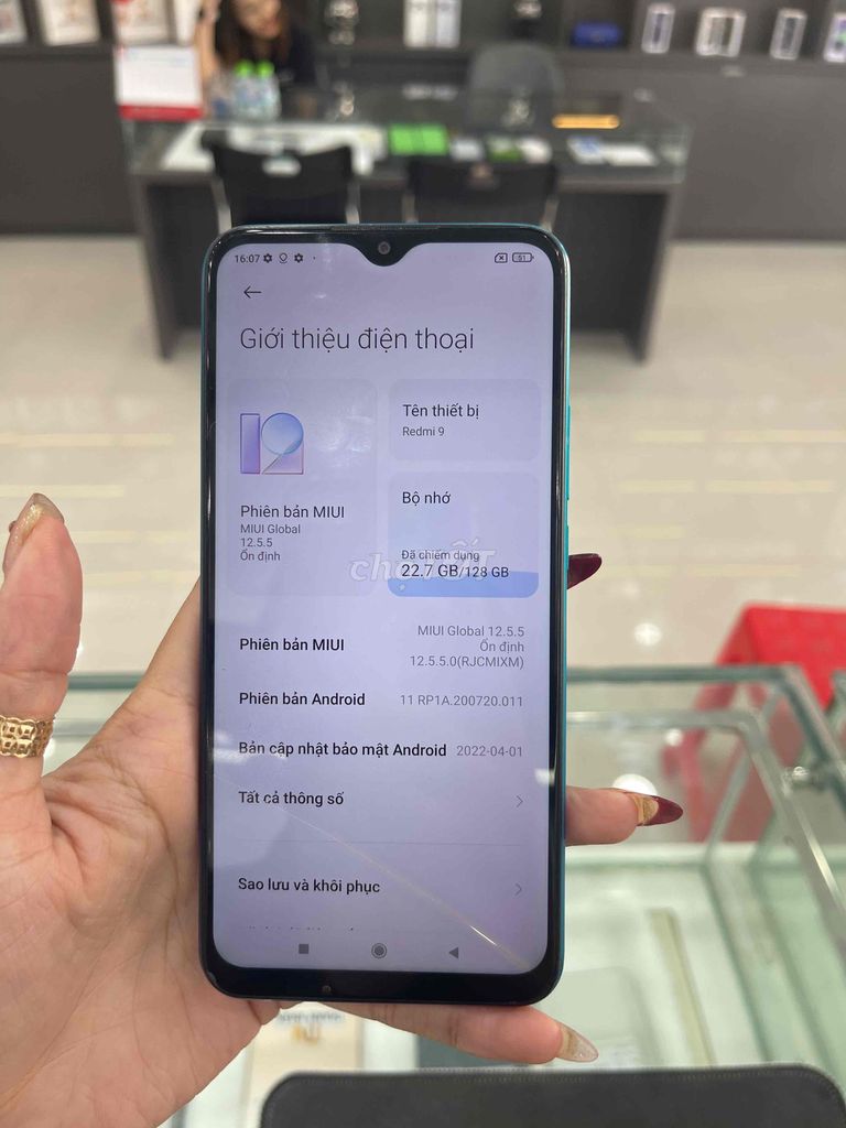 Xiaomi Redmi 9 128GB Xanh ngọc Đã sử dụng. Mua bán Điện thoại tại Thành phố Bạc Liêu Bạc Liêu được đăng bởi Huynh Huynh hình 1