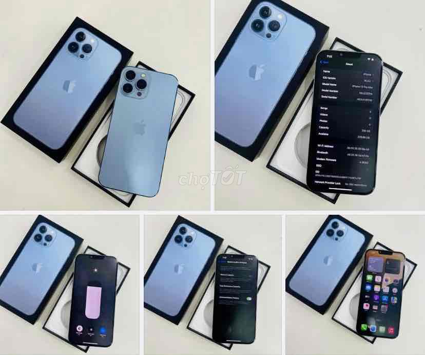 iPhone 13 Pro Max 128G Blue FULLBOX NEW APPLE 2024. Mua bán Điện thoại tại Quận 10 Tp Hồ Chí Minh được đăng bởi iStockHCM hình 1