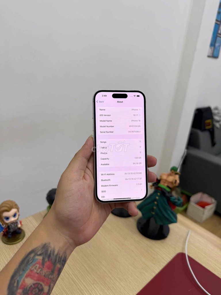 Apple iPhone 16 128GB Trắng Nguyên bản. Mua bán Điện thoại tại Quận Đống Đa Hà Nội được đăng bởi KT Hà Nội Mobile hình 1