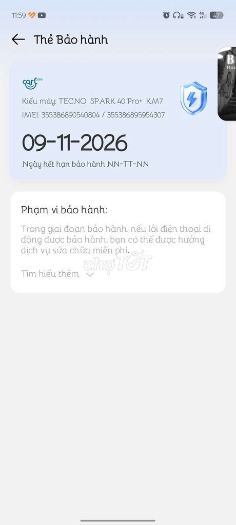 TECNO SPARK 40 Pro+ 256GB. Mua bán Điện thoại tại Quận Bình Thạnh Tp Hồ Chí Minh được đăng bởi chu huy hình 1