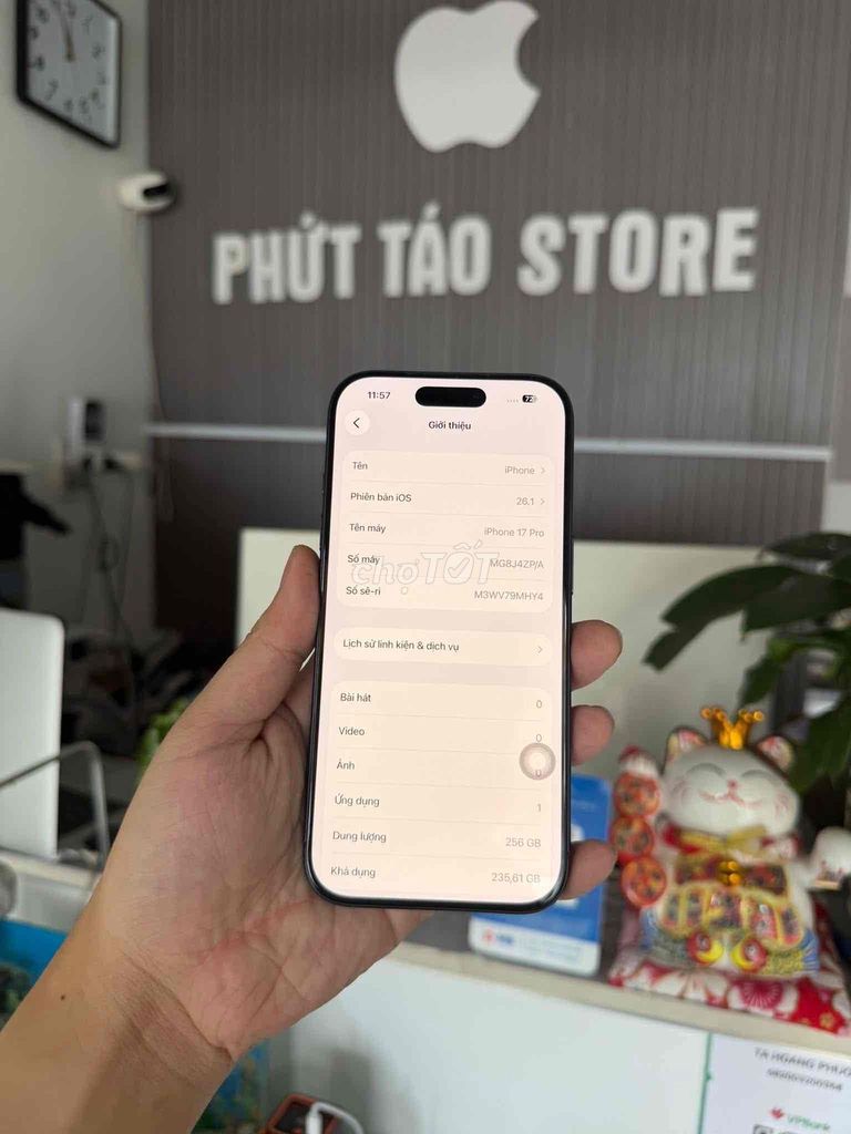 iPhone 17 Pro 256GB xanh màn thay sài wifi. Mua bán Điện thoại tại Quận 12 Tp Hồ Chí Minh được đăng bởi HP hình 1