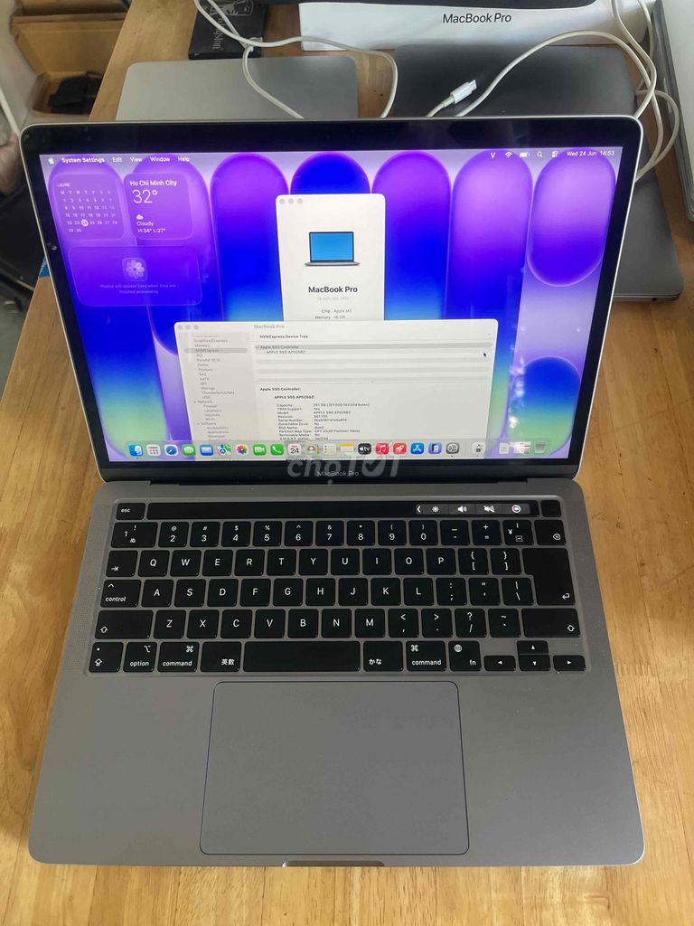 MacBook Pro M2 Ram 16GB Ssd 256Gg. Mua bán Laptop tại Quận Sơn Trà Đà Nẵng được đăng bởi BƠ BƯ Macbook Cũ hình 1