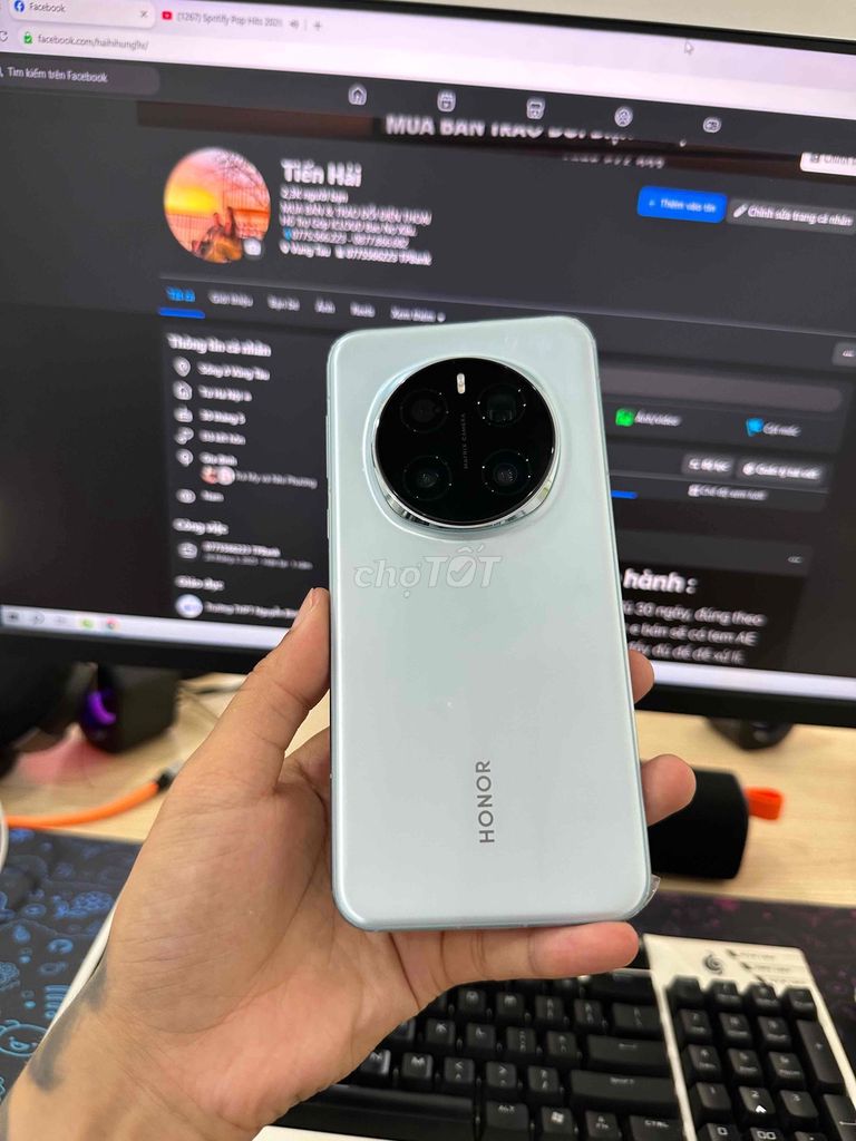 Honor magic 7 Pro 12/256GB zin đẹp, Fullbox. Mua bán Điện thoại tại Thành phố Vũng Tàu Bà Rịa - Vũng Tàu được đăng bởi Thanh Thanh hình 1