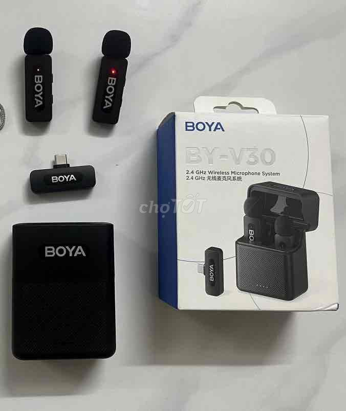 Micro không dây BOYA BY-V30 mới 99,99%. Mua bán Tivi, Âm thanh tại Thành phố Thủ Đức Tp Hồ Chí Minh được đăng bởi Duy Hao hình 1