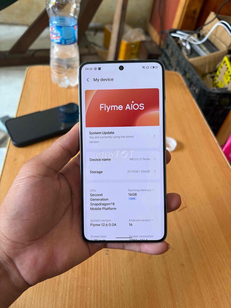 Meizu 21 Note 12/ 256GB Đen Snapdragon 8 Gen 2. Mua bán Điện thoại tại Thành phố Vị Thanh Hậu Giang được đăng bởi máy củ giá tốt  hình 1