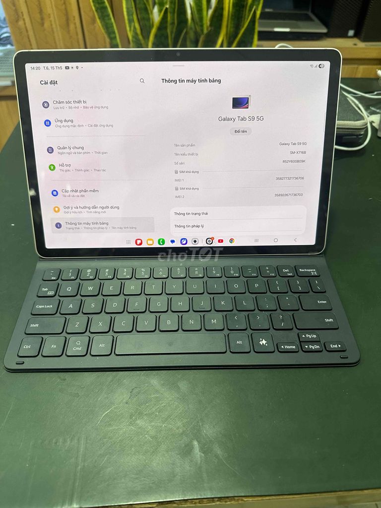 Samsung Galaxy Tab S9 5G 12GB/256GB kèm keyboard. Mua bán Máy tính bảng tại Quận Nam Từ Liêm Hà Nội được đăng bởi Ngô Thị Yến hình 1
