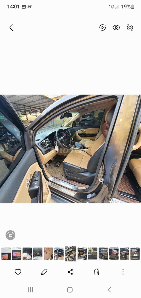 KIA SEDONA GATH 3.3 2016 ODO 9VẠN NÂU ÁNH KIM