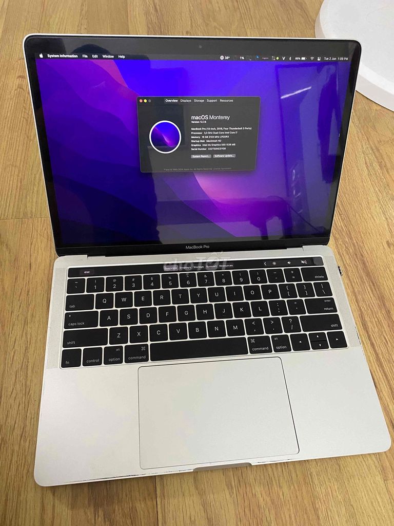 Macbook Pro 2016 13in i7/16/512 Max cấu hình. Mua bán Laptop tại Quận Hoàn Kiếm Hà Nội được đăng bởi Lâm hình 1