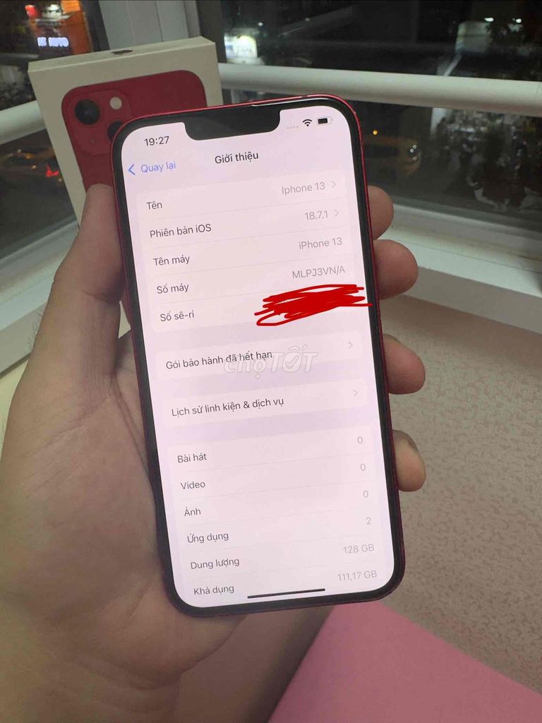 Apple iPhone 13 128GB Đỏ VNA Còn Box. Mua bán Điện thoại tại Quận 5 Tp Hồ Chí Minh được đăng bởi Huỳnh Tuấn Lập hình 1